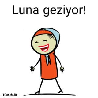 🚶‍♂️ emoji Luna @Qonshubot Telegram sticker 10 of 31