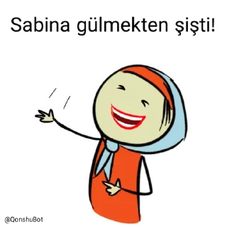 🤣 emoji Sabina @Qonshubot Telegram sticker 23 of 31