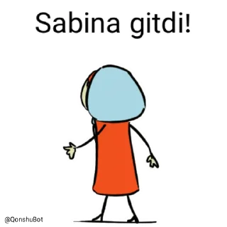 ✋️ emoji Sabina @Qonshubot Telegram sticker 2 of 31