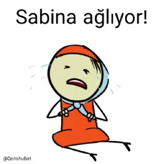 😭 emoji Sabina @Qonshubot Telegram sticker 14 of 31