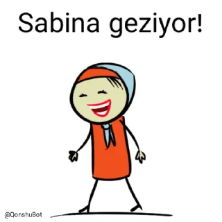 🚶‍♂️ emoji Sabina @Qonshubot Telegram sticker 10 of 31