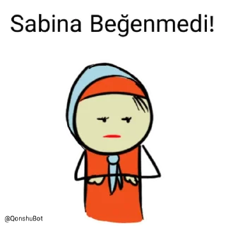 👎 emoji Sabina @Qonshubot Telegram sticker 21 of 31