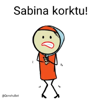 😰 emoji Sabina @Qonshubot Telegram sticker 15 of 31