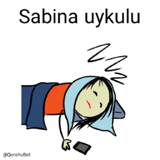 😴 emoji Sabina @Qonshubot Telegram sticker 17 of 31