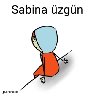 😓 emoji Sabina @Qonshubot Telegram sticker 11 of 31