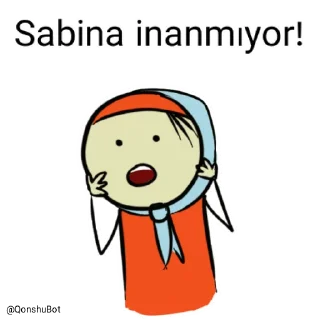😱 emoji Sabina @Qonshubot Telegram sticker 3 of 31