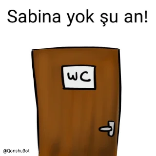 🚽 emoji Sabina @Qonshubot Telegram sticker 22 of 31