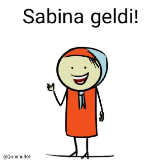 ✋️ emoji Sabina @Qonshubot Telegram sticker 1 of 31