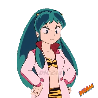😤 emoji @STIKERFORALL 🏴󠁧󠁢󠁥󠁮󠁧󠁿URUSEI YATSURA LUM Telegram sticker 13 of 110