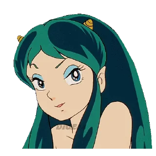 😏 emoji @STIKERFORALL 🏴󠁧󠁢󠁥󠁮󠁧󠁿URUSEI YATSURA LUM Telegram sticker 7 of 110