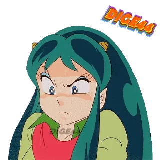 😡 emoji @STIKERFORALL 🏴󠁧󠁢󠁥󠁮󠁧󠁿URUSEI YATSURA LUM Telegram sticker 23 of 110