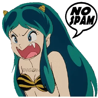 😷 emoji @STIKERFORALL 🏴󠁧󠁢󠁥󠁮󠁧󠁿URUSEI YATSURA LUM Telegram sticker 9 of 110
