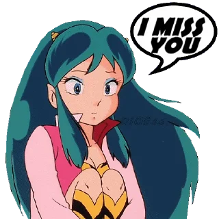 🤍 emoji @STIKERFORALL 🏴󠁧󠁢󠁥󠁮󠁧󠁿URUSEI YATSURA LUM Telegram sticker 14 of 110