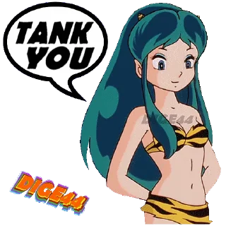 Sticker from @STIKERFORALL 🏴󠁧󠁢󠁥󠁮󠁧󠁿URUSEI YATSURA LUM