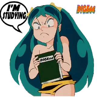 📕 emoji @STIKERFORALL 🏴󠁧󠁢󠁥󠁮󠁧󠁿URUSEI YATSURA LUM Telegram sticker 11 of 110