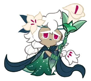 🌟 emoji White Lily cookie 𓏭 ೀ @rinnnari Telegram sticker 3 of 72
