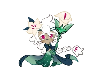 🌟 emoji White Lily cookie 𓏭 ೀ @rinnnari Telegram sticker 12 of 72