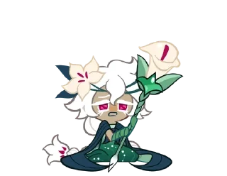 🌟 emoji White Lily cookie 𓏭 ೀ @rinnnari Telegram sticker 8 of 72