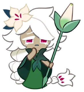 🌟 emoji White Lily cookie 𓏭 ೀ @rinnnari Telegram sticker 17 of 72