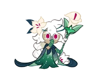 🌟 emoji White Lily cookie 𓏭 ೀ @rinnnari Telegram sticker 11 of 72