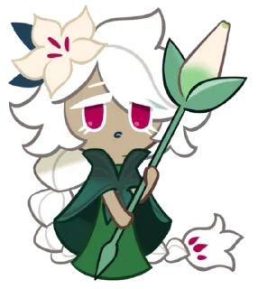 🌟 emoji White Lily cookie 𓏭 ೀ @rinnnari Telegram sticker 16 of 72