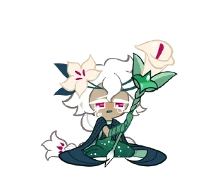 🌟 emoji White Lily cookie 𓏭 ೀ @rinnnari Telegram sticker 9 of 72