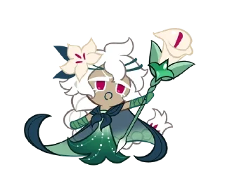 🌟 emoji White Lily cookie 𓏭 ೀ @rinnnari Telegram sticker 13 of 72