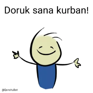 🤗 emoji Doruk @Qonshubot Telegram sticker 18 of 31