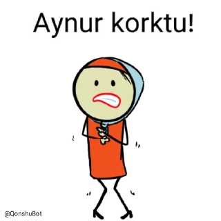 😰 emoji Aynur @Qonshubot Telegram sticker 15 of 31