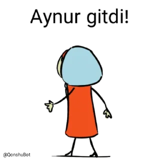 Sticker from Aynur @Qonshubot