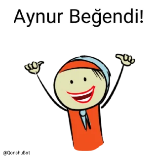 👍 emoji Aynur @Qonshubot Telegram sticker 20 of 31