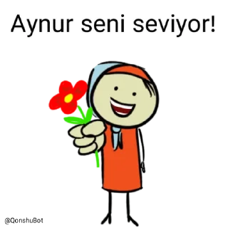 ❤️ emoji Aynur @Qonshubot Telegram sticker 8 of 31