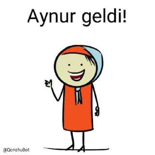 Sticker from Aynur @Qonshubot