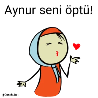 💋 emoji Aynur @Qonshubot Telegram sticker 19 of 31