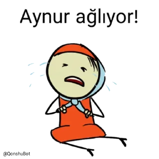 😭 emoji Aynur @Qonshubot Telegram sticker 14 of 31
