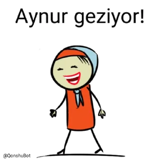 🚶‍♂️ emoji Aynur @Qonshubot Telegram sticker 10 of 31