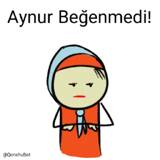👎 emoji Aynur @Qonshubot Telegram sticker 21 of 31