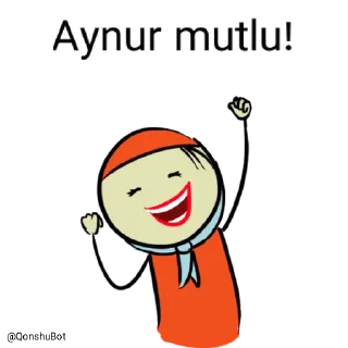 😄 emoji Aynur @Qonshubot Telegram sticker 12 of 31
