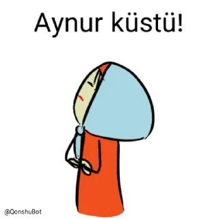 😒 emoji Aynur @Qonshubot Telegram sticker 13 of 31
