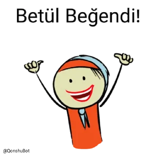 👍 emoji Betül @Qonshubot Telegram sticker 20 of 31