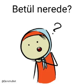 🤔 emoji Betül @Qonshubot Telegram sticker 5 of 31