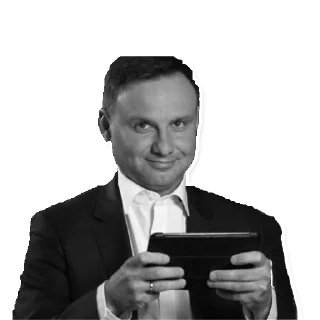 😏 emoji Oficjalne naklejki reakcyjne Prezydenta RP Andrzeja Dudy Telegram sticker 3 of 8
