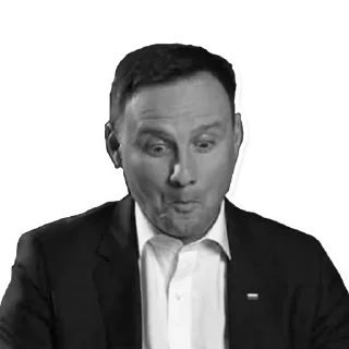 😯 emoji Oficjalne naklejki reakcyjne Prezydenta RP Andrzeja Dudy Telegram sticker 8 of 8