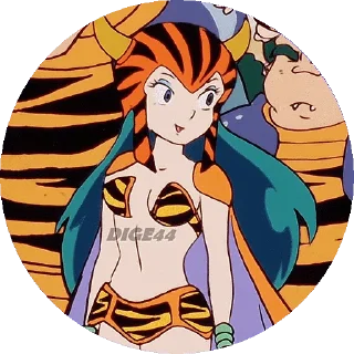 😈 emoji @STIKERFORALL URUSEI YATSURA LAMU' LUM PHOTO-CIRCLE Telegram sticker 8 of 80