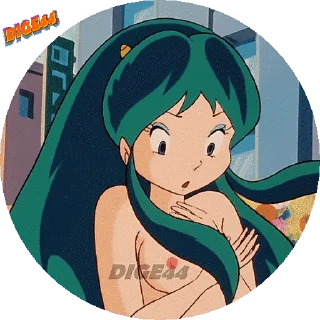 😱 emoji @STIKERFORALL URUSEI YATSURA LAMU' LUM PHOTO-CIRCLE Telegram sticker 1 of 80
