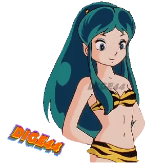 Sticker from @STIKERFORALL URUSEI YATSURA LAMU' LUM