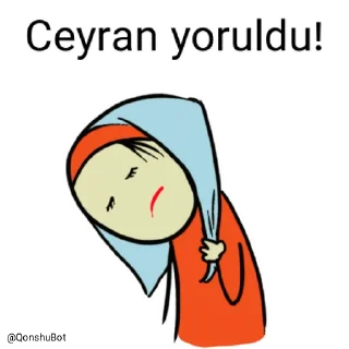 😣 emoji Ceyran @Qonshubot Telegram sticker 9 of 31