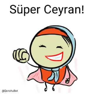 😎 emoji Ceyran @Qonshubot Telegram sticker 6 of 31