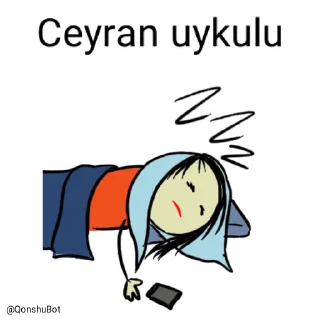 😴 emoji Ceyran @Qonshubot Telegram sticker 17 of 31
