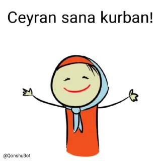 🤗 emoji Ceyran @Qonshubot Telegram sticker 18 of 31